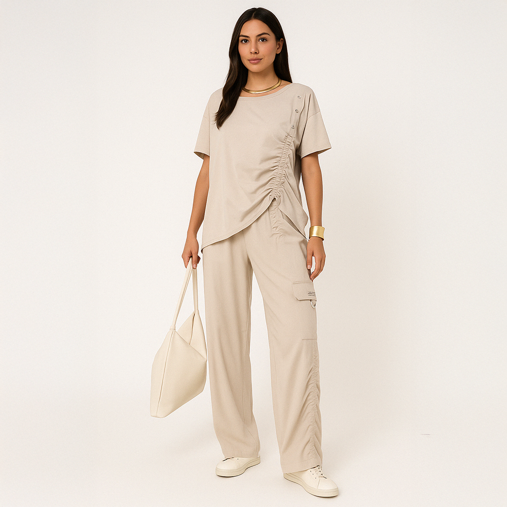 Conjunto Franzido Gola Redonda Leve e Solto (MaxConfortV4)