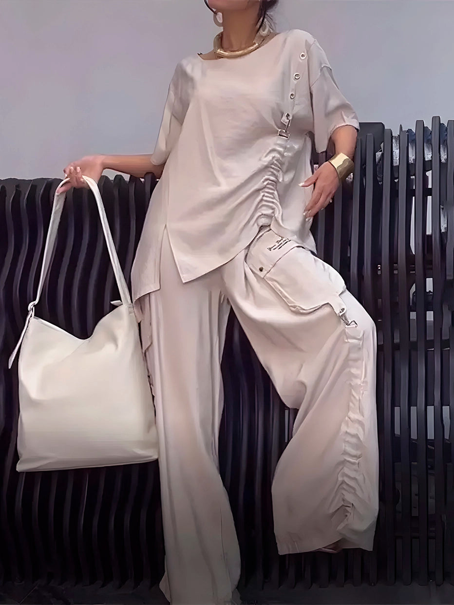 Conjunto Franzido Gola Redonda Leve e Solto (MaxConfortV4)