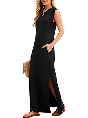 Vestido Elsa - Sem Mangas Leve e Soltinho