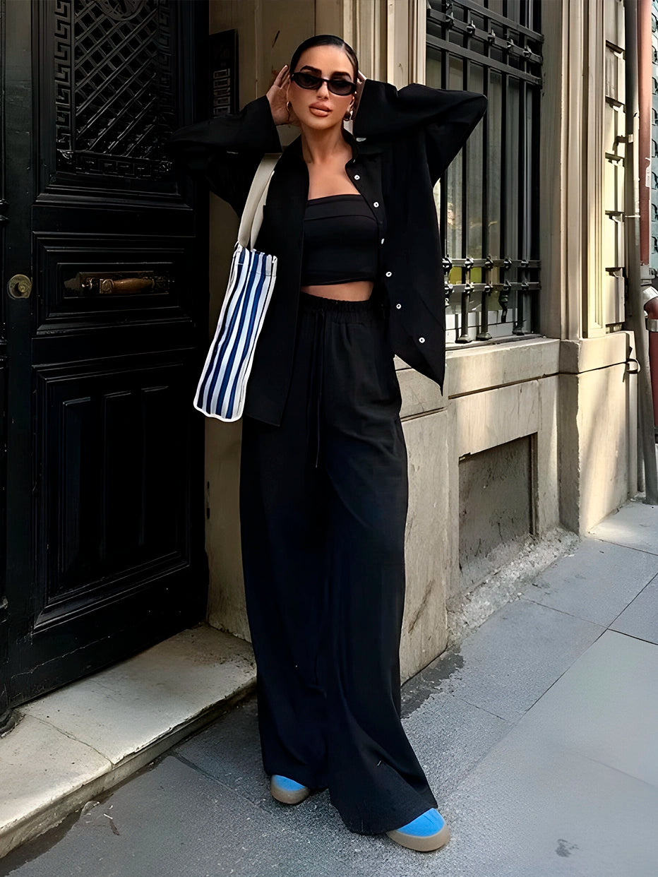 Conjunto Premium de Linho Calça + Camisa -  Perfeito para o Verão