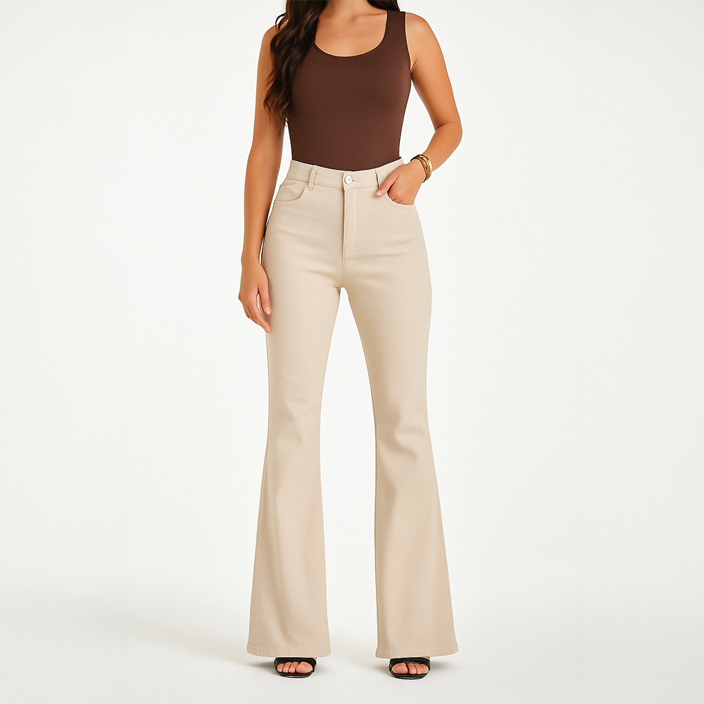 Calça Jeans de Cintura Alta