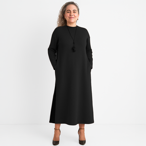 Vestido Clara - Cortes Laterais - Queridinho do Inverno Europeu (MaxConfort)